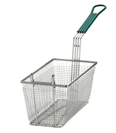 Rectangular Fry Basket with Hook Green (7565)