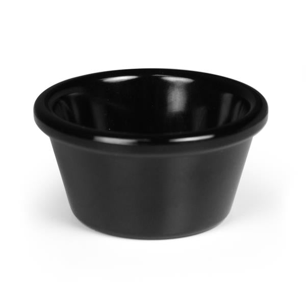 Melamine Black Ramekin Plain Set of 12