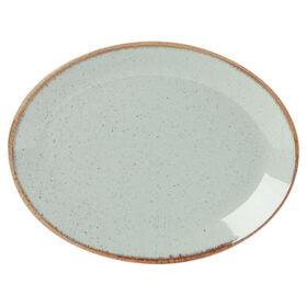Stone Oval Plate 30cm/12″ (Pack of 6)