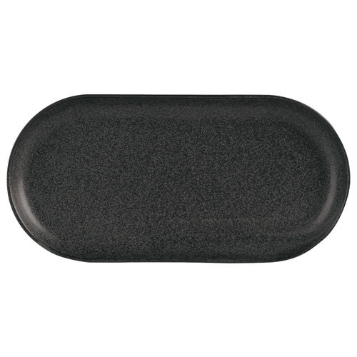 Graphite Narrow Oval Plate 30cm (Pack of 6)