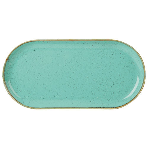 Sea Spray Narrow Oval Plate 32x20cm/12.5×8″ (Pack of 6)