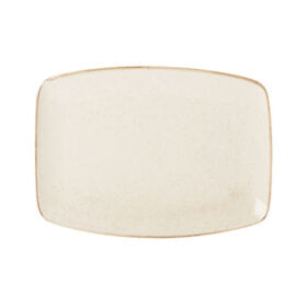 Oatmeal Rectangular Plate 27cm (Pack of 6)