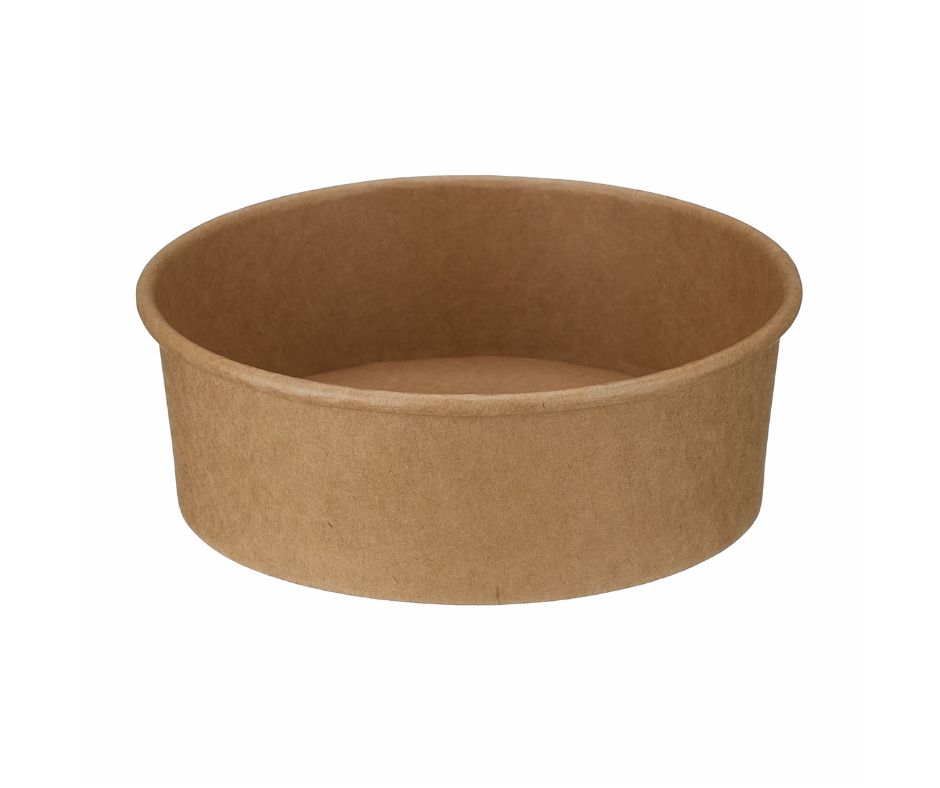 500ml Kraft Round Bowl (PE Lined)