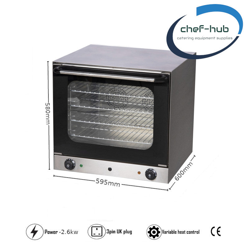 CHEF-HUB 4 rack dual fan electric convection oven