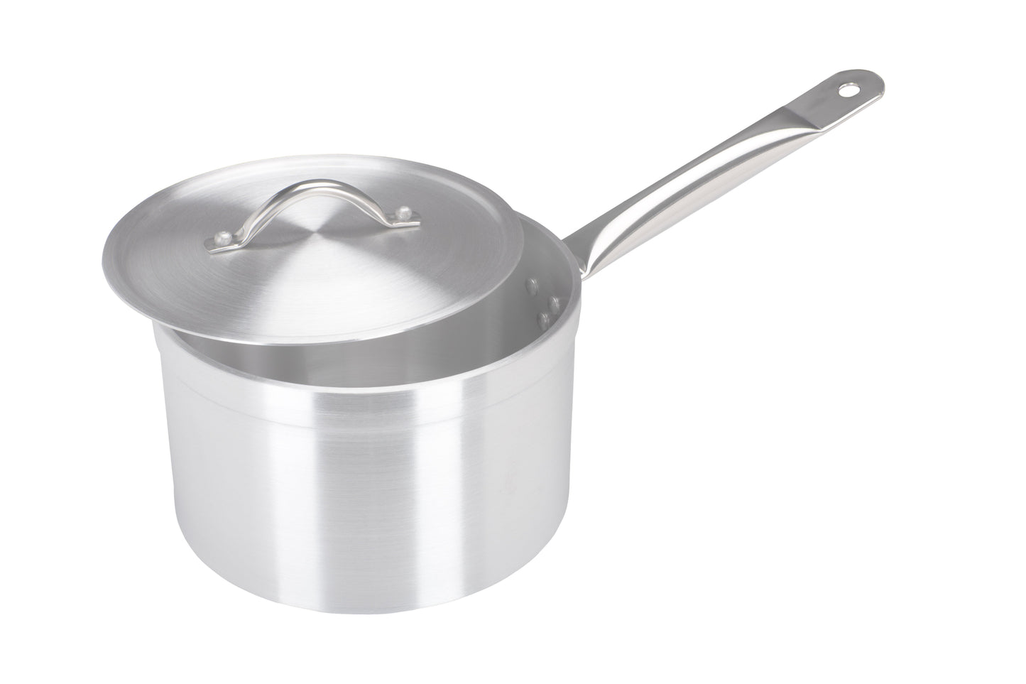 18cm Aluminium Heavy Duty Saucepan Metal Handle (3018)