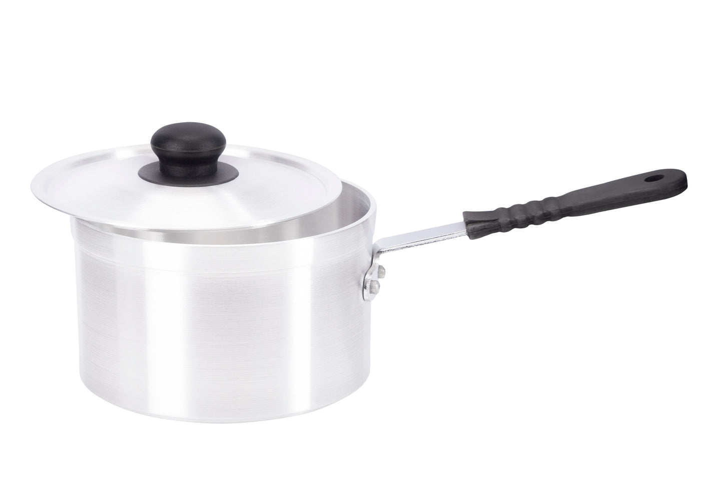 20cm Aluminium Medium Duty Saucepan Silicon Handle (1020)