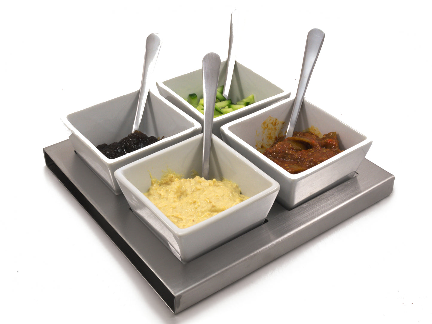 Chef-Hub 4 Bowl Relish Server