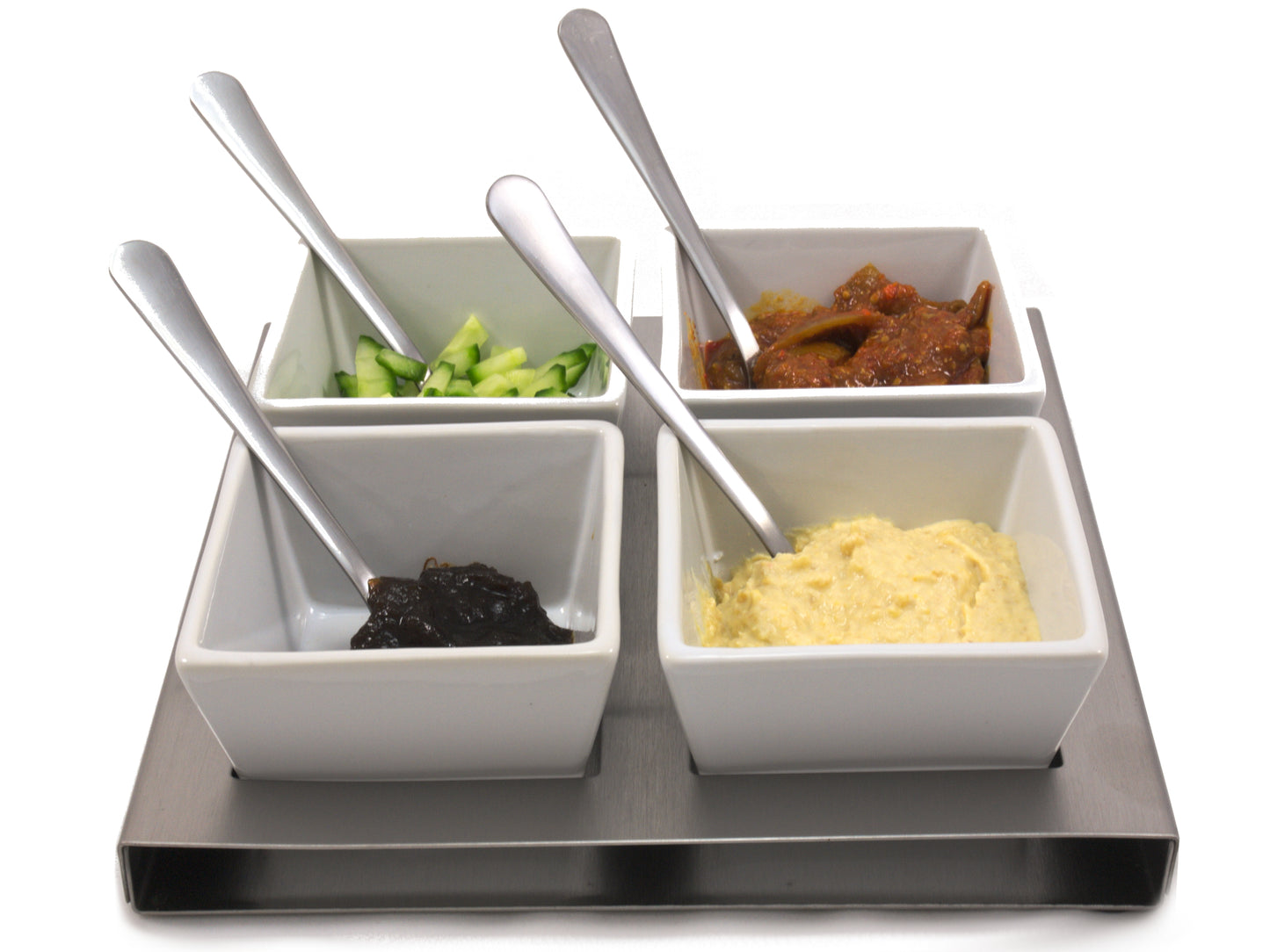 Chef-Hub 4 Bowl Relish Server