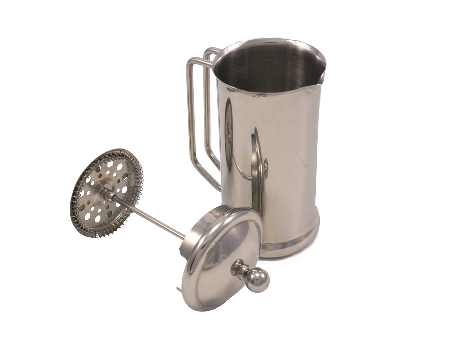 Replacement plunger set & lid for 1200ml polished finish Cafetiere 8 cup French press