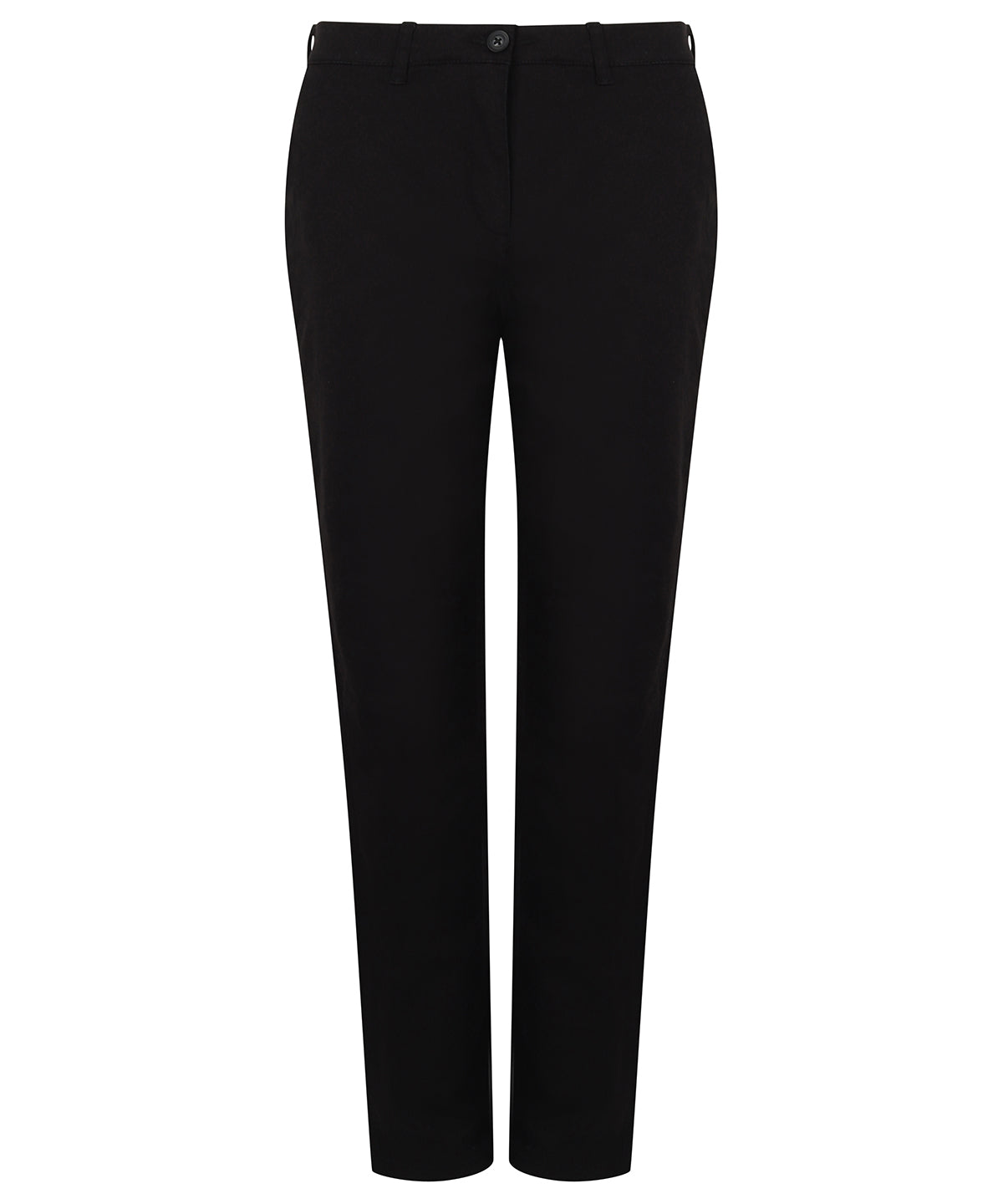 Ladies Stretch Chinos with Flexible Waistband - Black