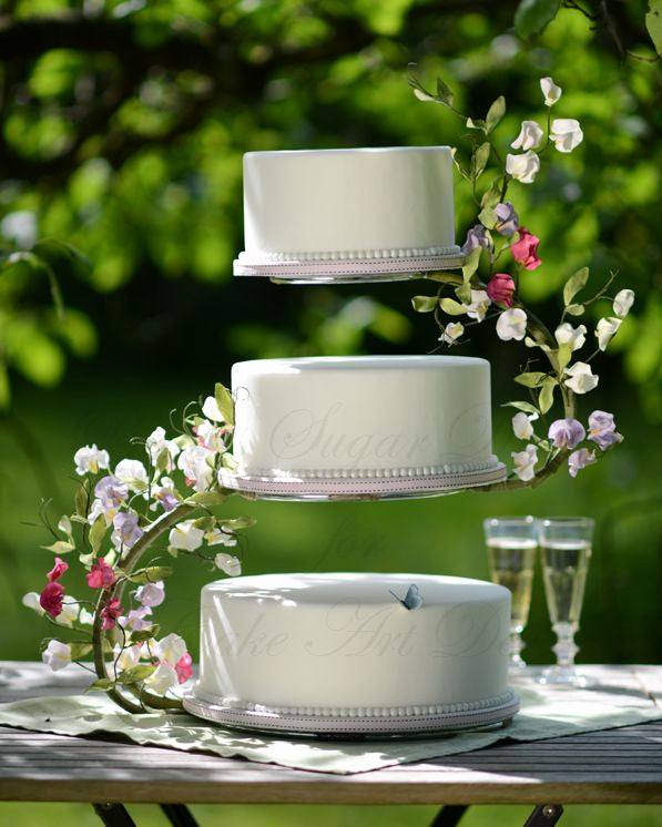 Chef-Hub Scroll 3 Tier Wedding Cake Stand