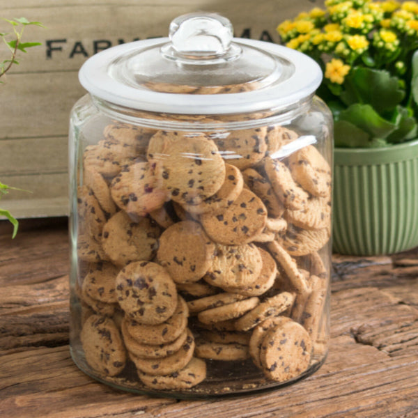 Chef-Hub Glass Biscotti Storage Jar 6L