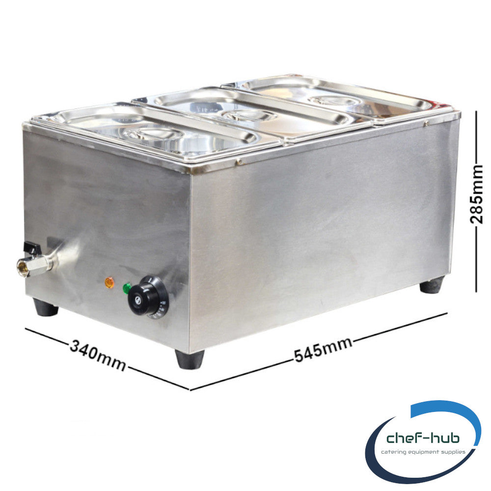 Chef-Hub Electric Wet Well Bain Marie With Pans