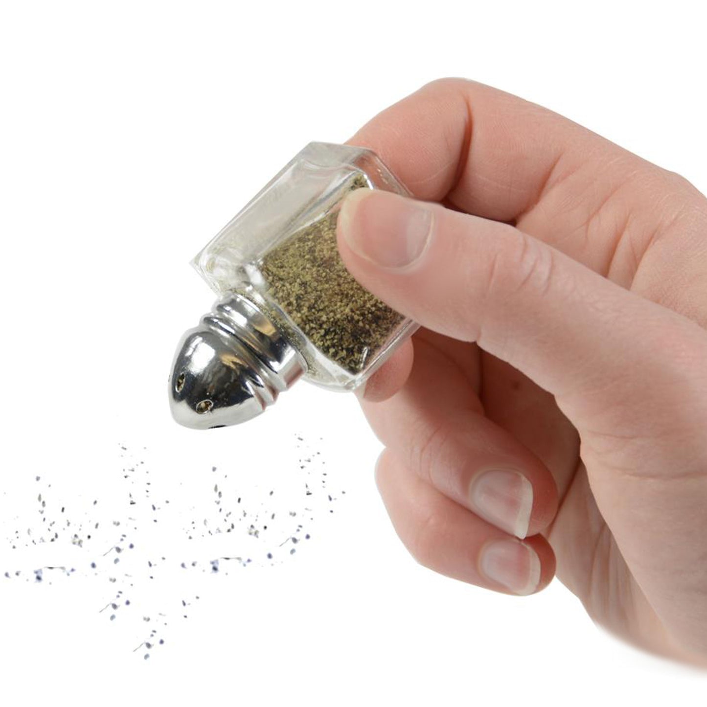 Chef-Hub 0.5oZ Cube Mini Salt / Pepper Shakers Pack of 24