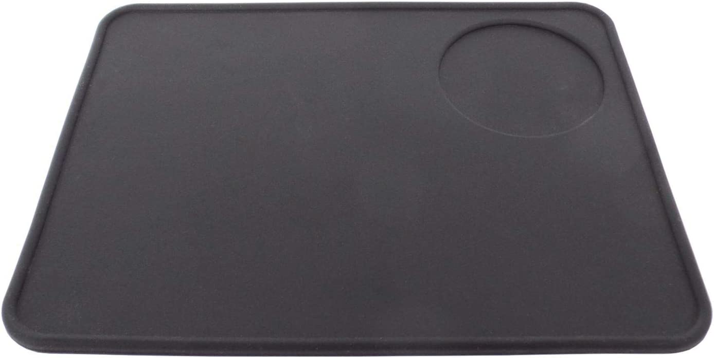 Black Non Slip Silicone Tamping Mat Flat