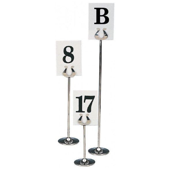 8" STAINLESS STEEL TABLE NUMBER STAND