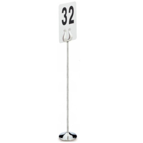 18" STAINLESS STEEL TABLE NUMBER STAND
