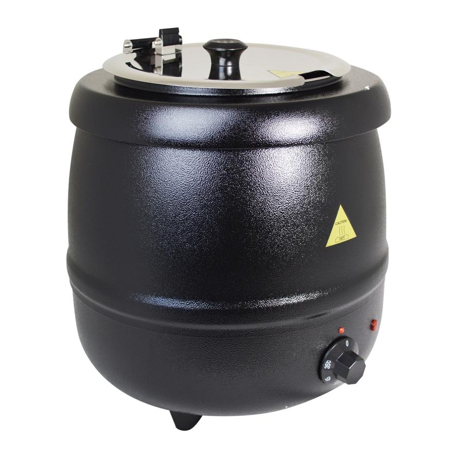 ZYCO SOUP KETTLE BLACK 10ltr - UK 3 pin PLUG