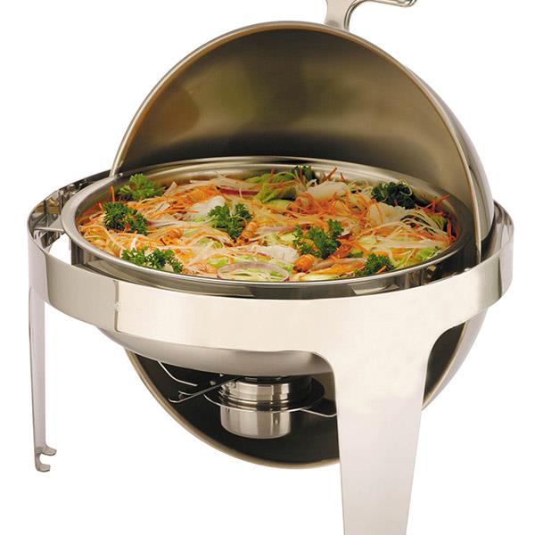 SUNNEX ROUND ROLL TOP CHAFER - 36cm/6.8Ltr