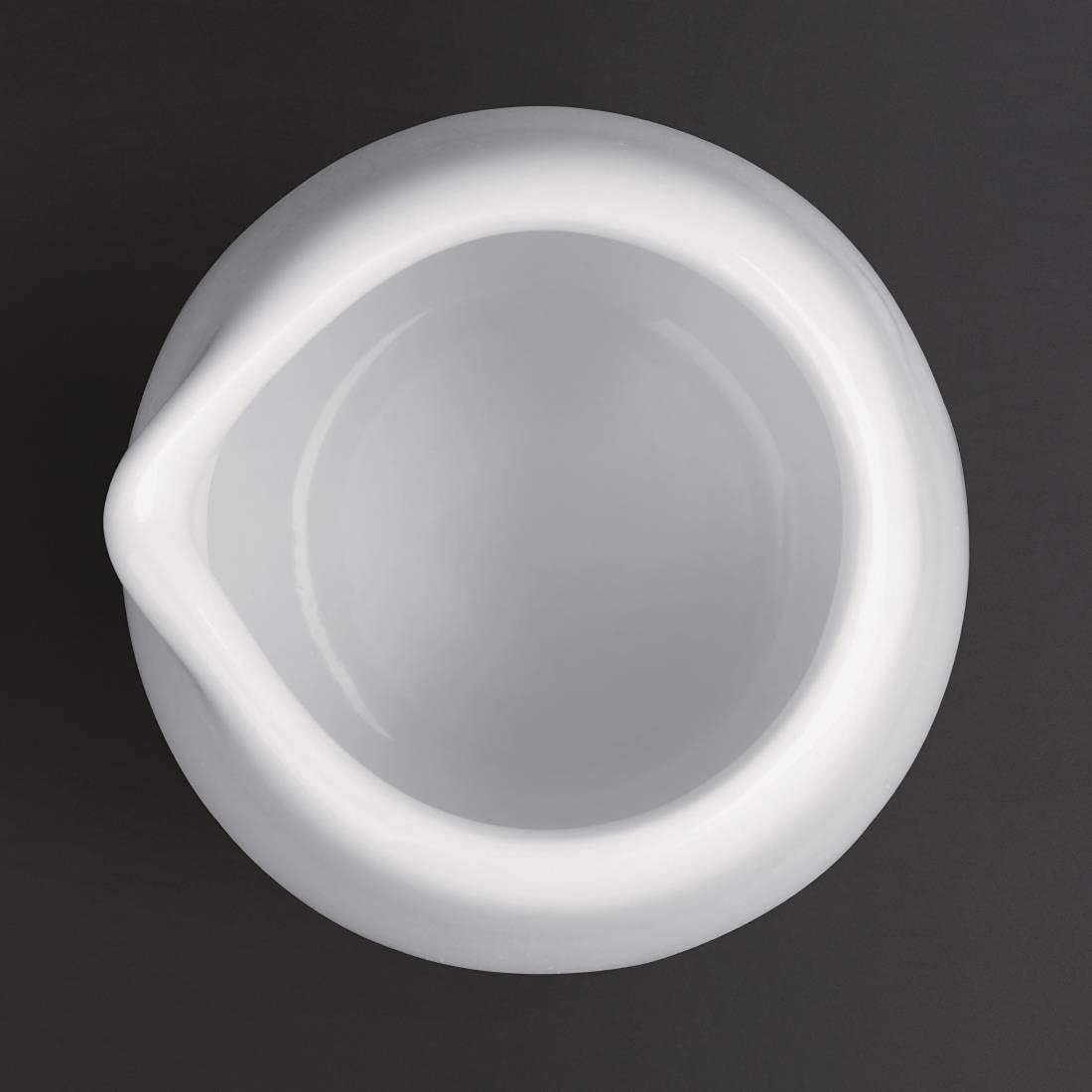 Chef-Hub 1.5oz Mini Ceramic Milk Jug – White, Dishwasher-Safe