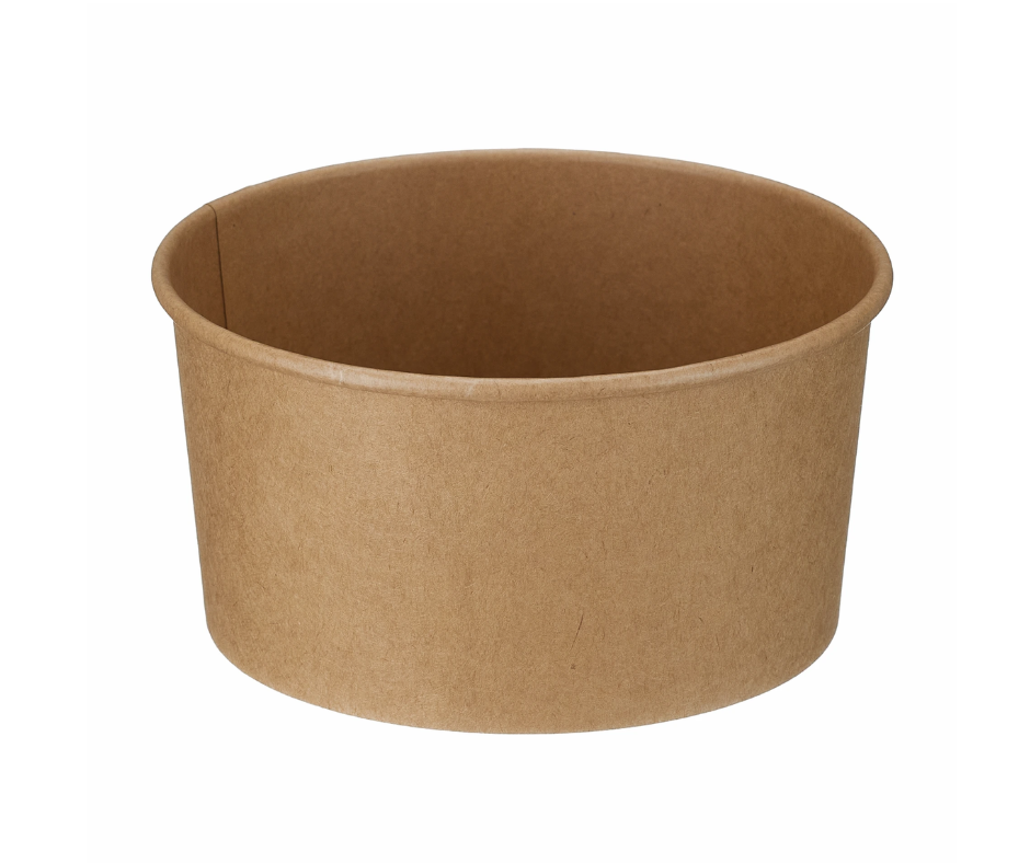 1000ml Kraft Round Bowl (PE Lined)