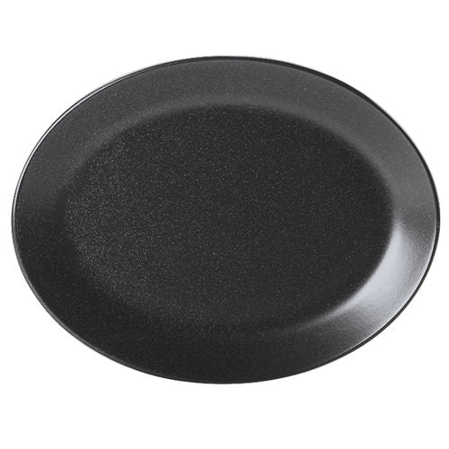 Graphite Oval Plate 30cm/12″ (Pack of 6)