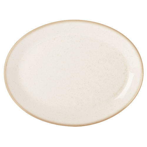 Oatmeal Oval Plate 30cm/12″ (Pack of 6)