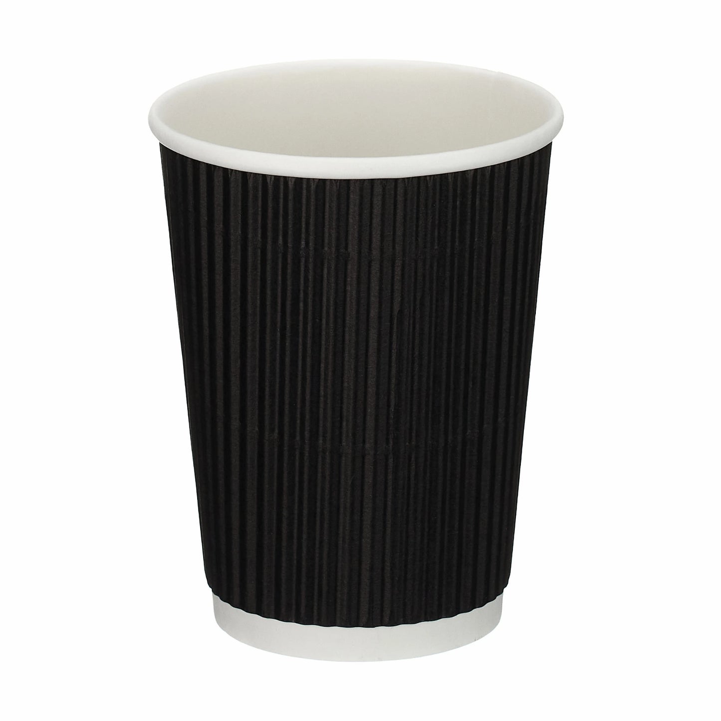 16oz Black Ripple Wall Hot Cup (PE Lined)