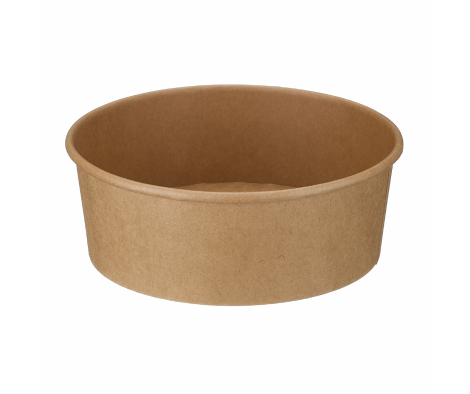 1300ml Kraft Round Bowl (PE Lined)