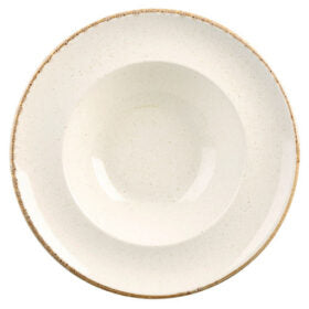Oatmeal Pasta Plate 26cm (Pack of 6)