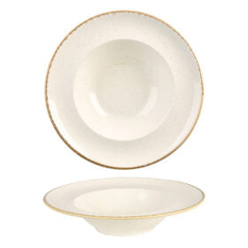 Oatmeal Pasta Plate 26cm (Pack of 6)