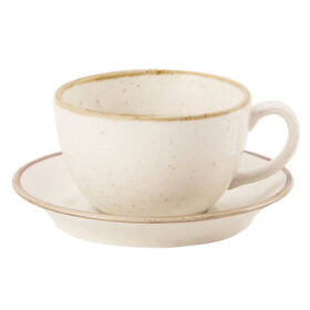 Oatmeal Bowl Shape Cup 34cl/12oz (Pack of 6)