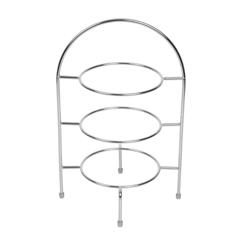 Stainless Steel Vintage Afternoon Tea Stand – Medium 3-Tier Display