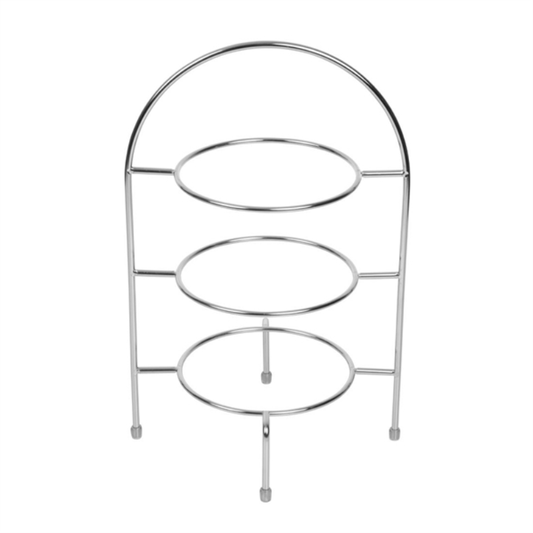 Stainless Steel Vintage Afternoon Tea Stand – Large 3-Tier Display