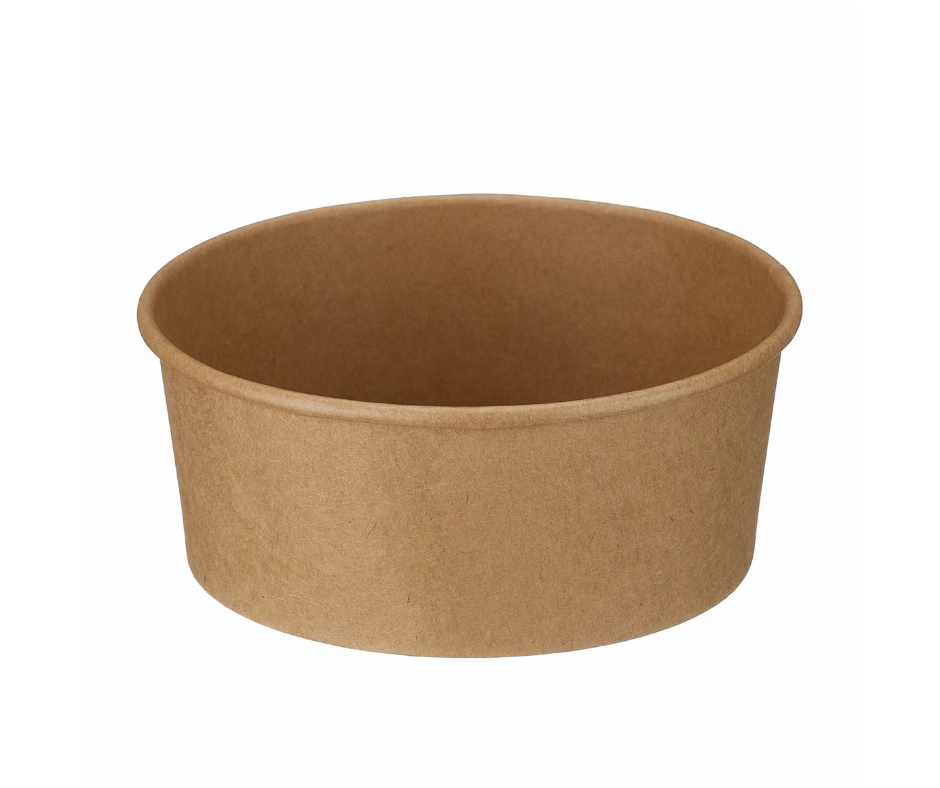 750ml Kraft Round Bowl (PE Lined)