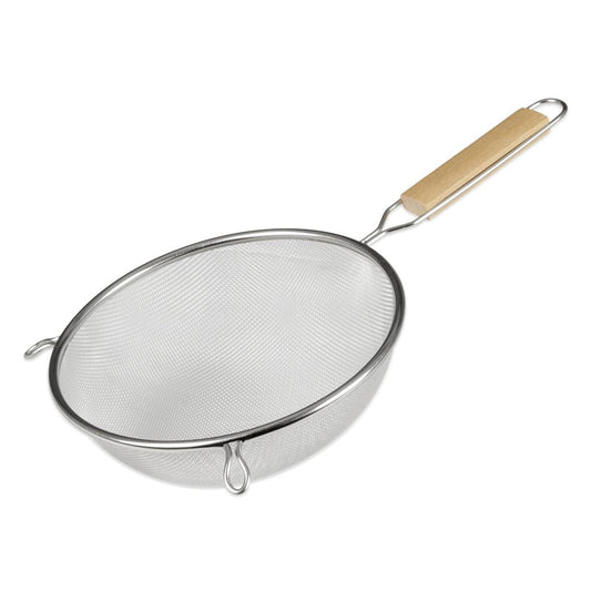 Single Mesh Strainer Wood Handle