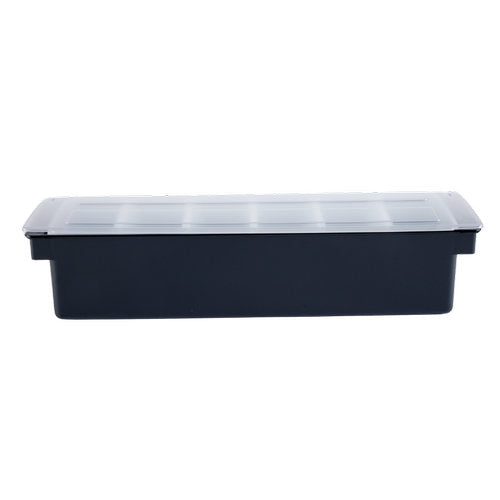 Black 6 Part Plastic Condiment Holder