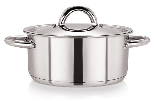 26cm Stainless Steel Casserole & S/S Lid (5326)