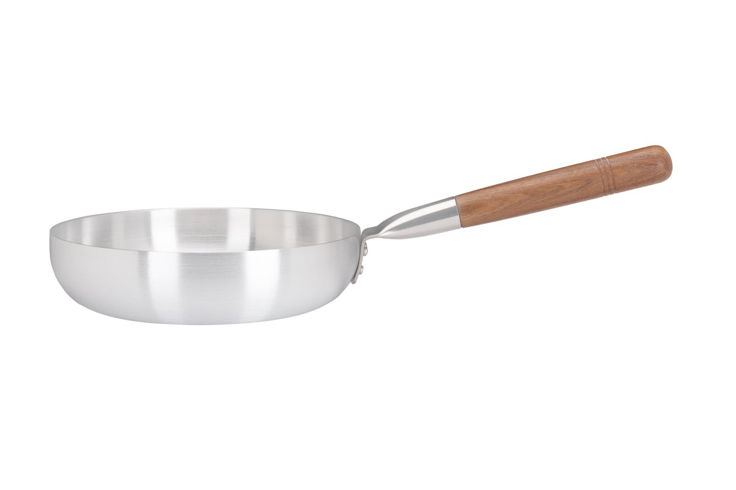 26cm Aluminium Medium Duty Frypan Wood Handle (1187)