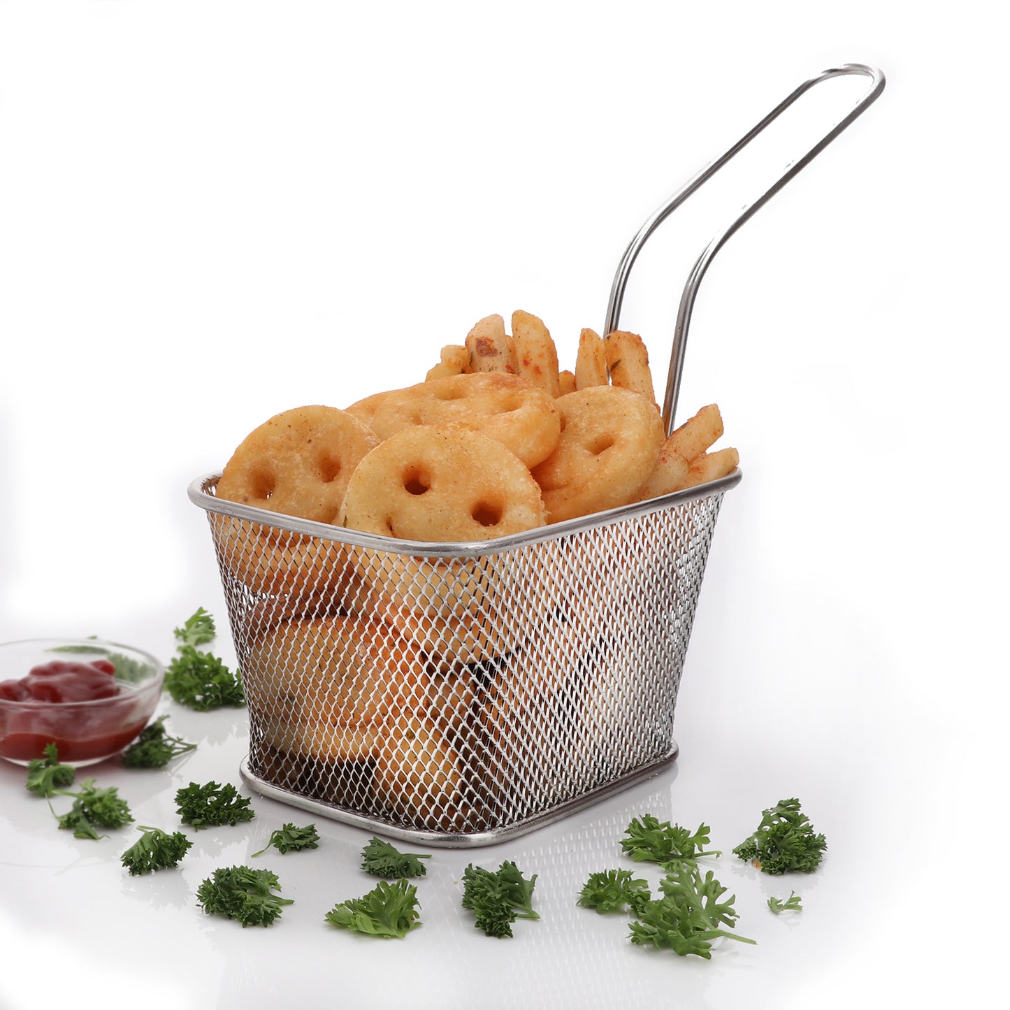 13cm rectangle chip basket