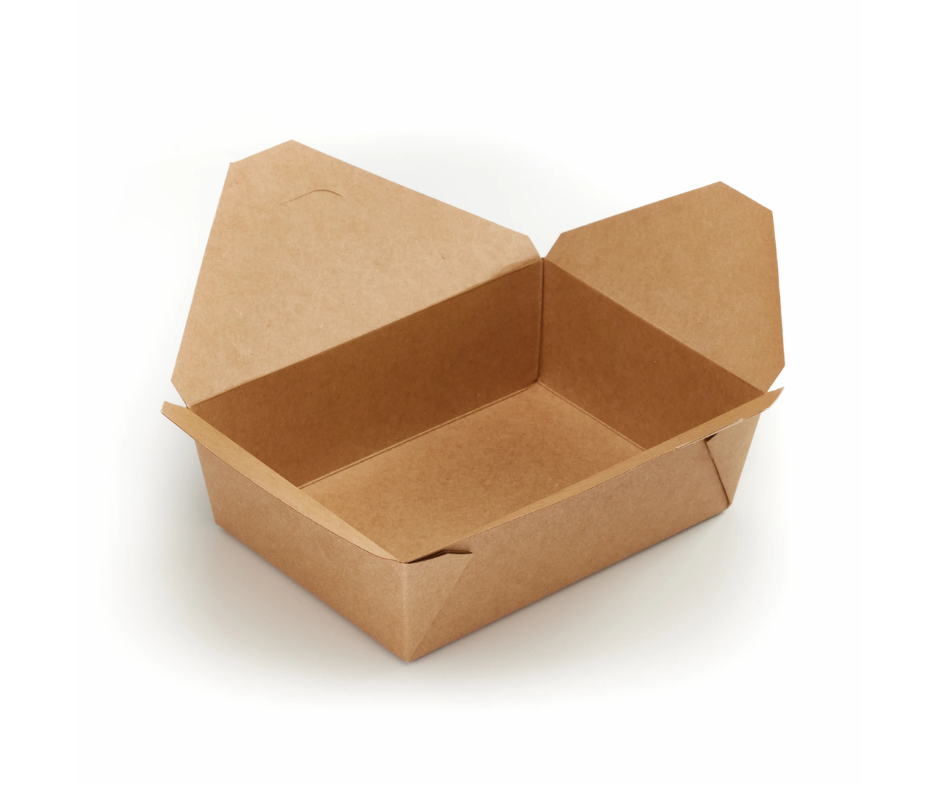 Extra Large #3 Kraft Folded Board Food Box (PE Lined)