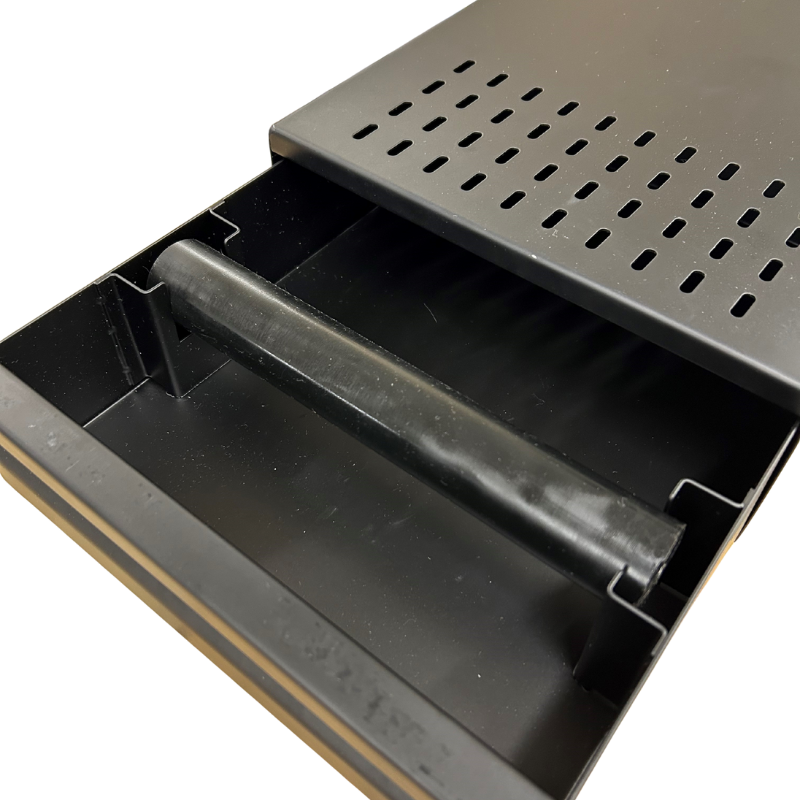 Coffee Grounds Knock Bar For Waste Drawer / Bin, Black Polyurethane Plastic