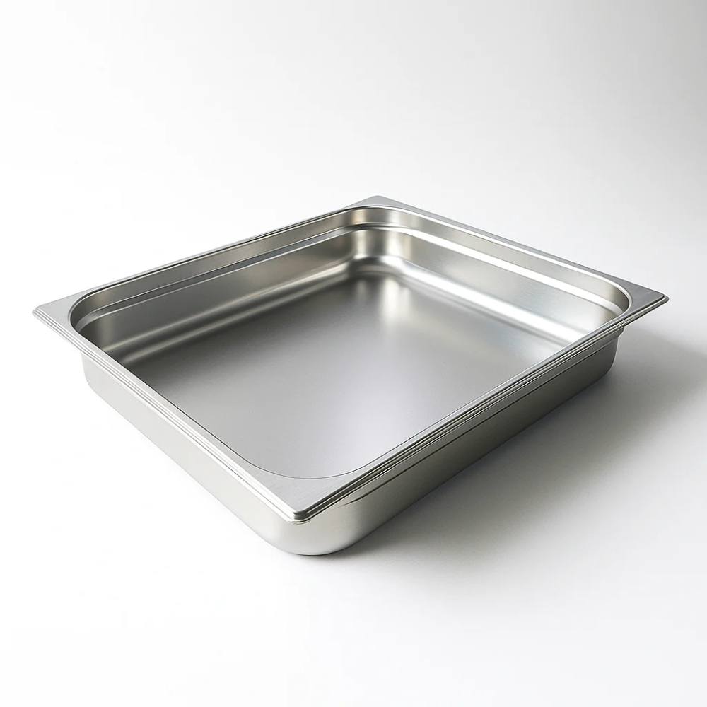 2/1 Stainless Steel Gastronorm Pans 65mm Deep
