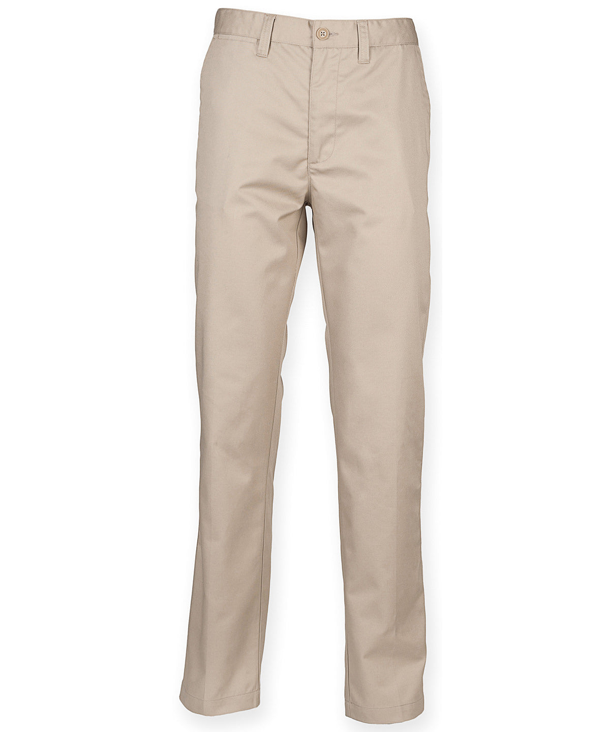 Men's Flat Fronted Chino Trouser - Stone