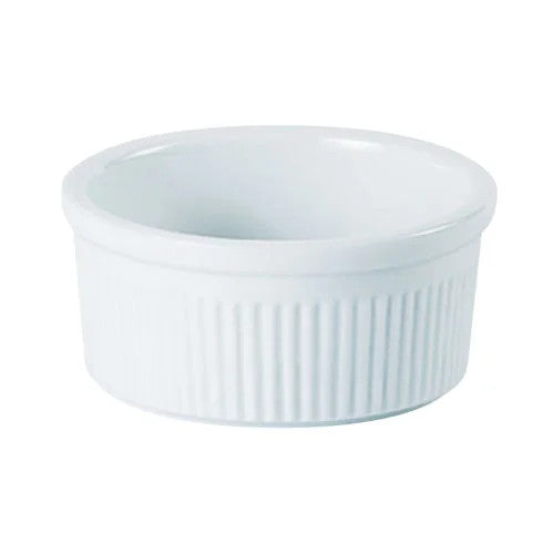 6.5cm / 2.5" Fluted Ceramic Ramekin