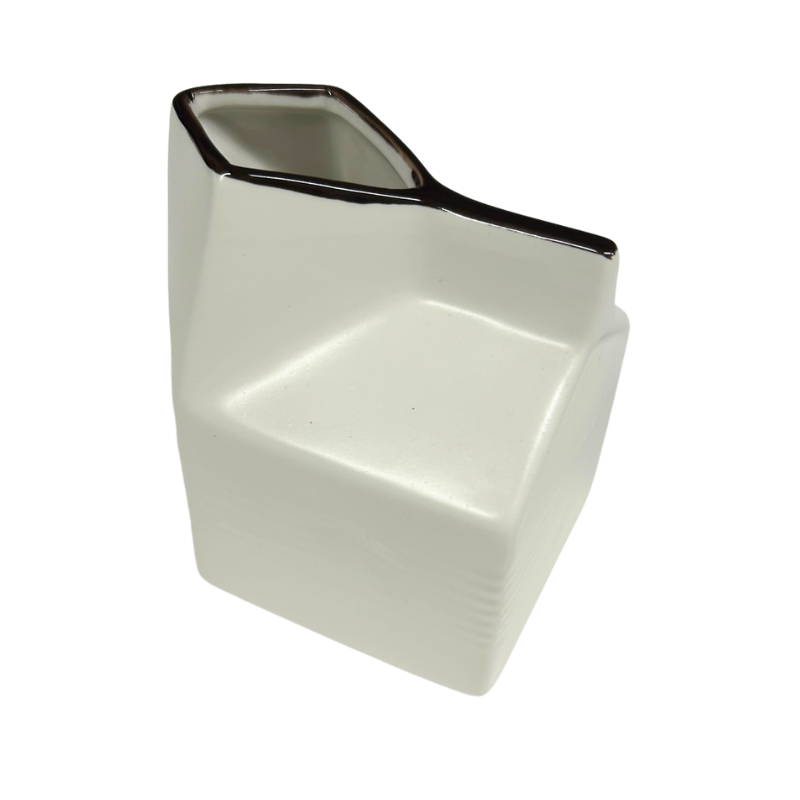 Quirky Porcelain Milk Carton Jug - 200ml Commercial Grade