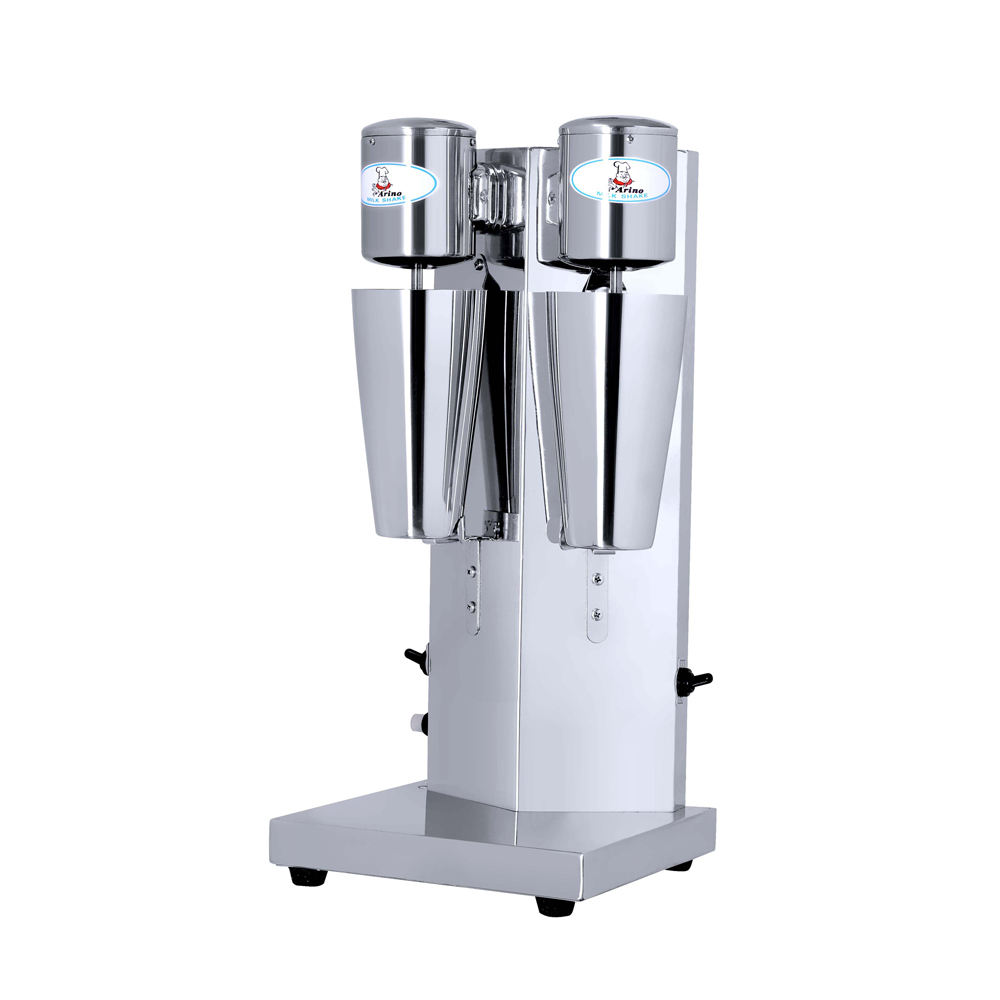 Commercial Double-Head Milkshake & Beverage Mixer | 360W Stainless Steel