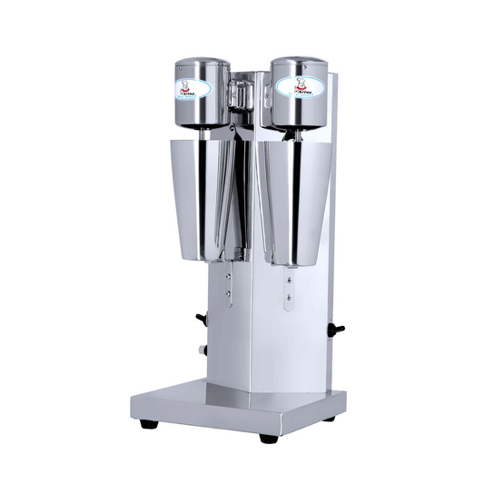 Commercial Double-Head Milkshake & Beverage Mixer | 360W Stainless Steel