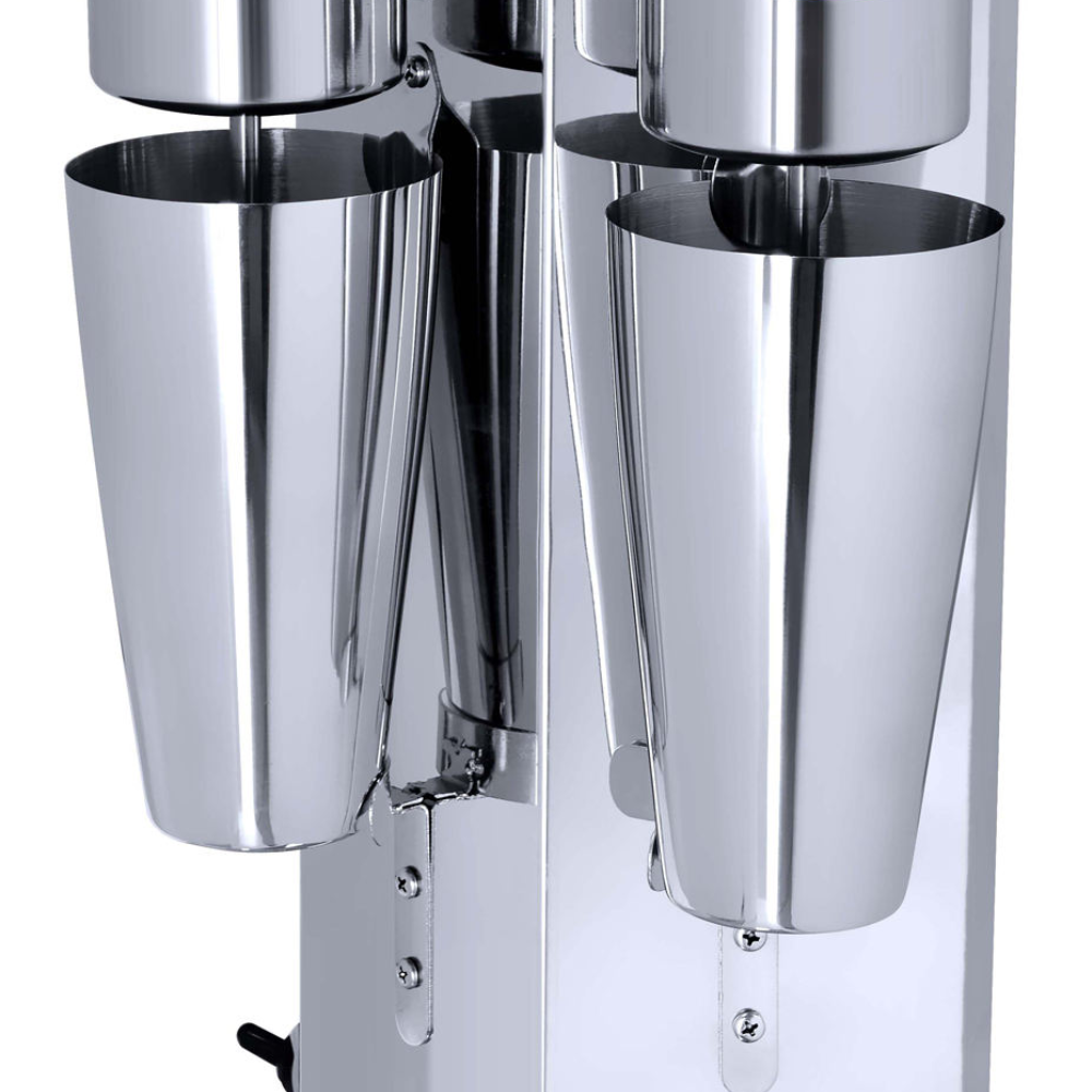 Commercial Double-Head Milkshake & Beverage Mixer | 360W Stainless Steel