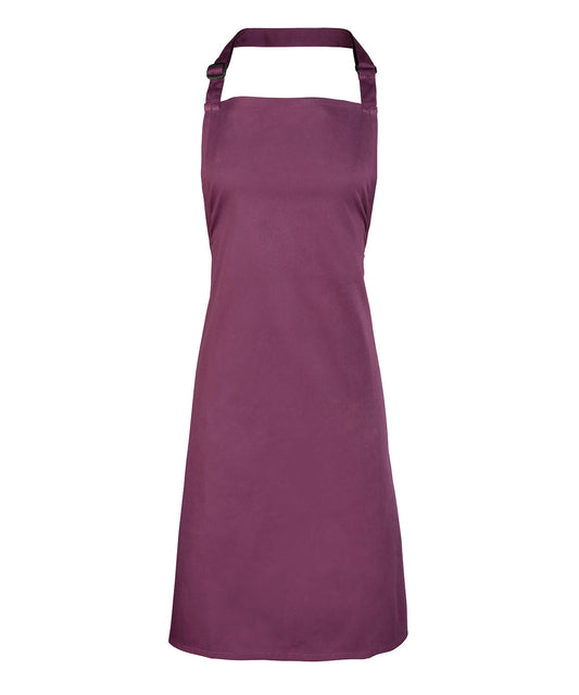 Basic Bib Apron - Aubergine